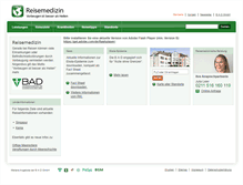 Tablet Screenshot of die-reisemedizin.de